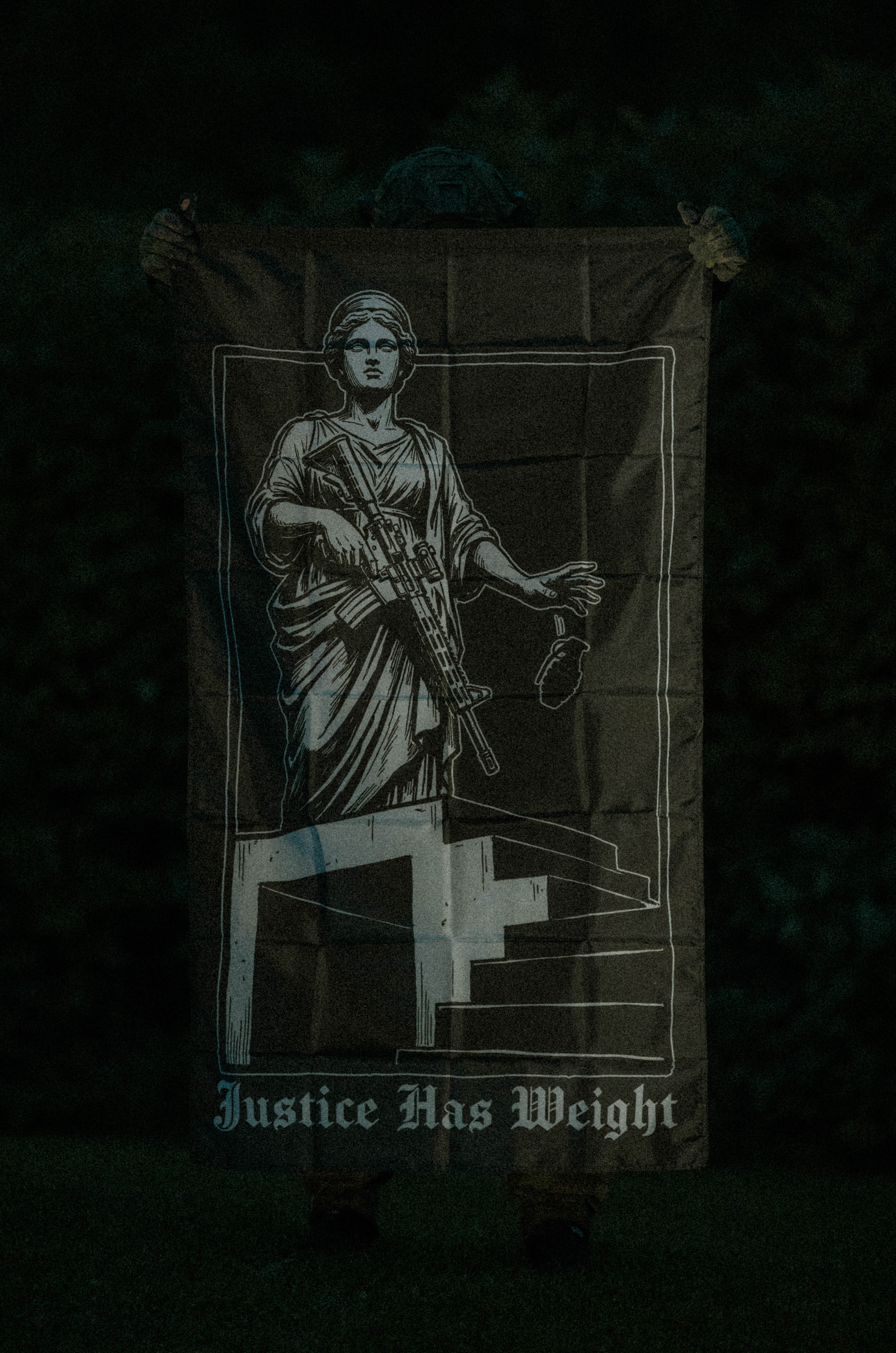 Justice Has Weight flag