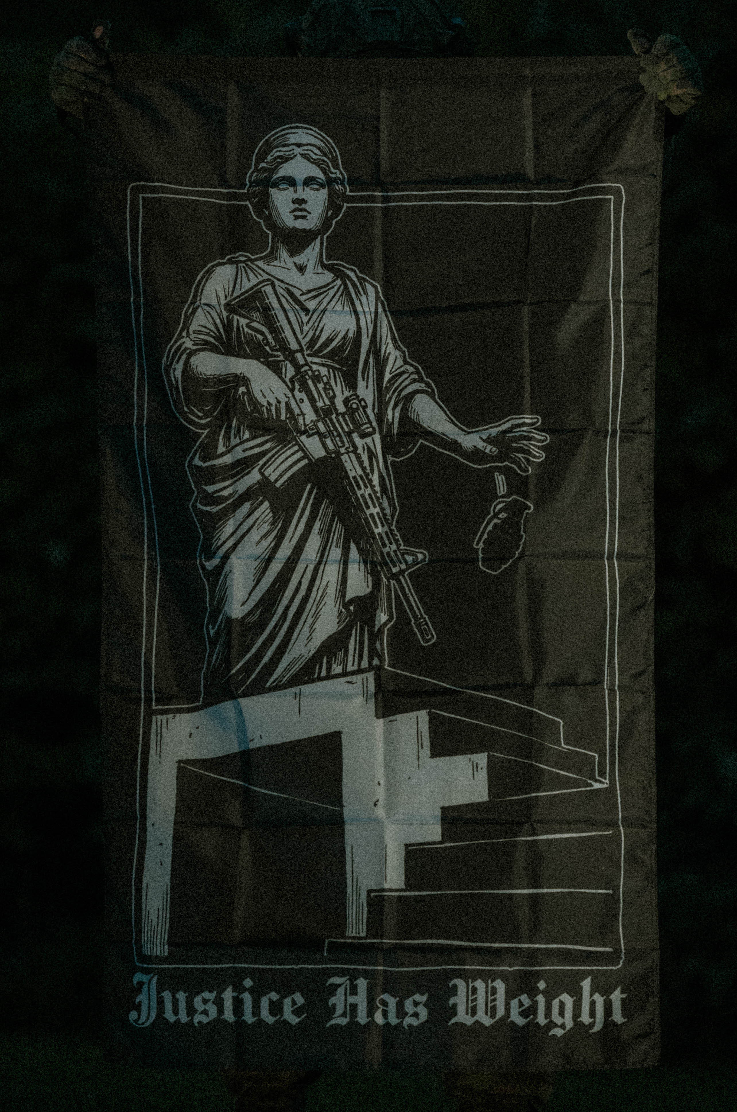 Justice Has Weight flag