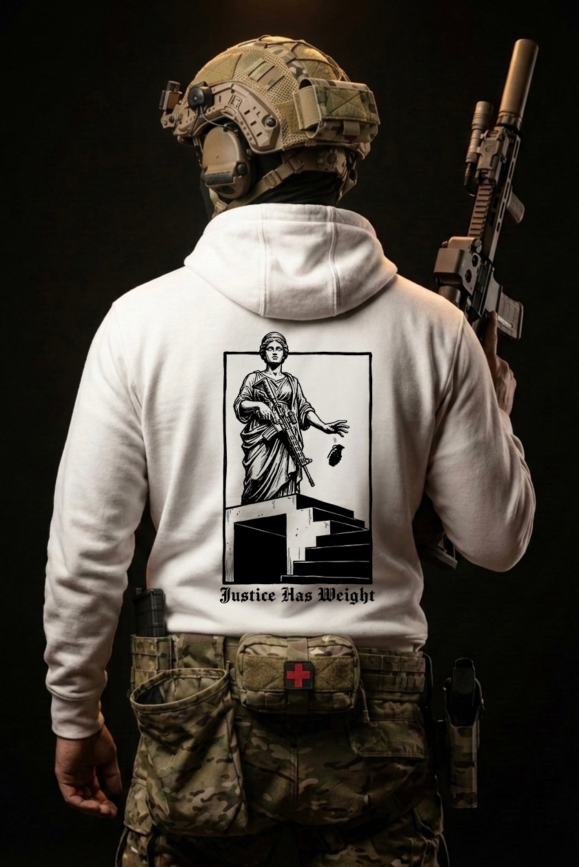 Justice Has Weight sweater